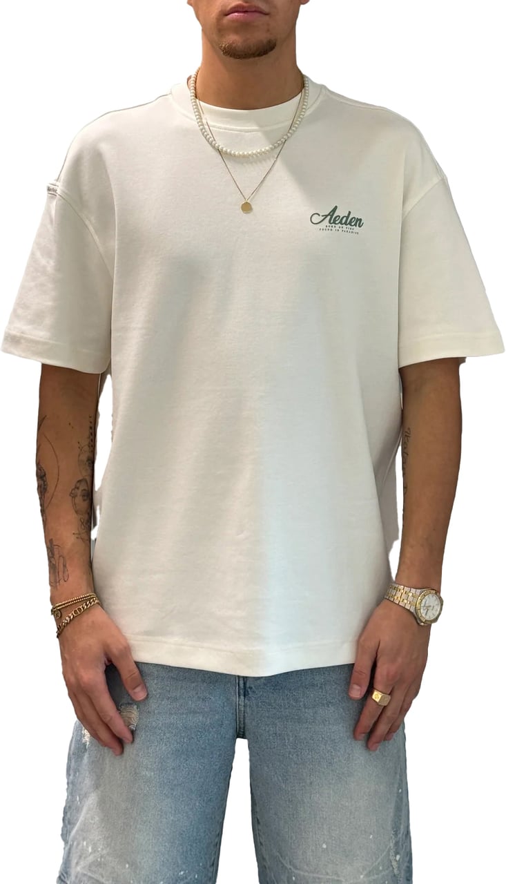 Aeden Jaki Tee Off White Wit