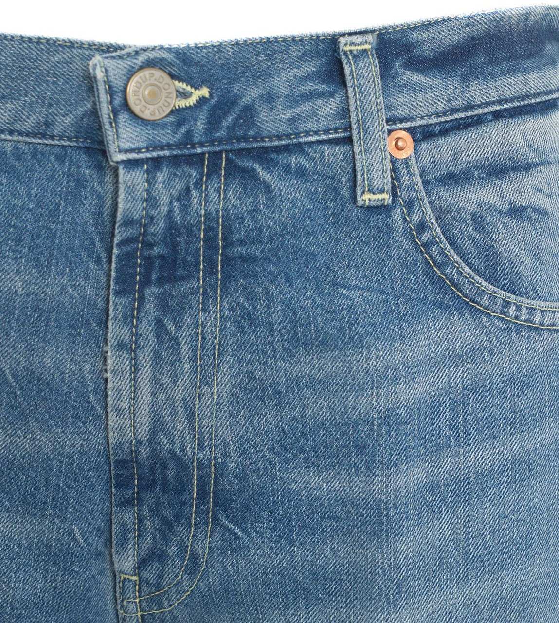 Dondup Wide Leg Jeans 'Francine' Blauw