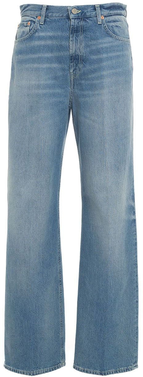 Dondup Wide Leg Jeans 'Francine' Blauw