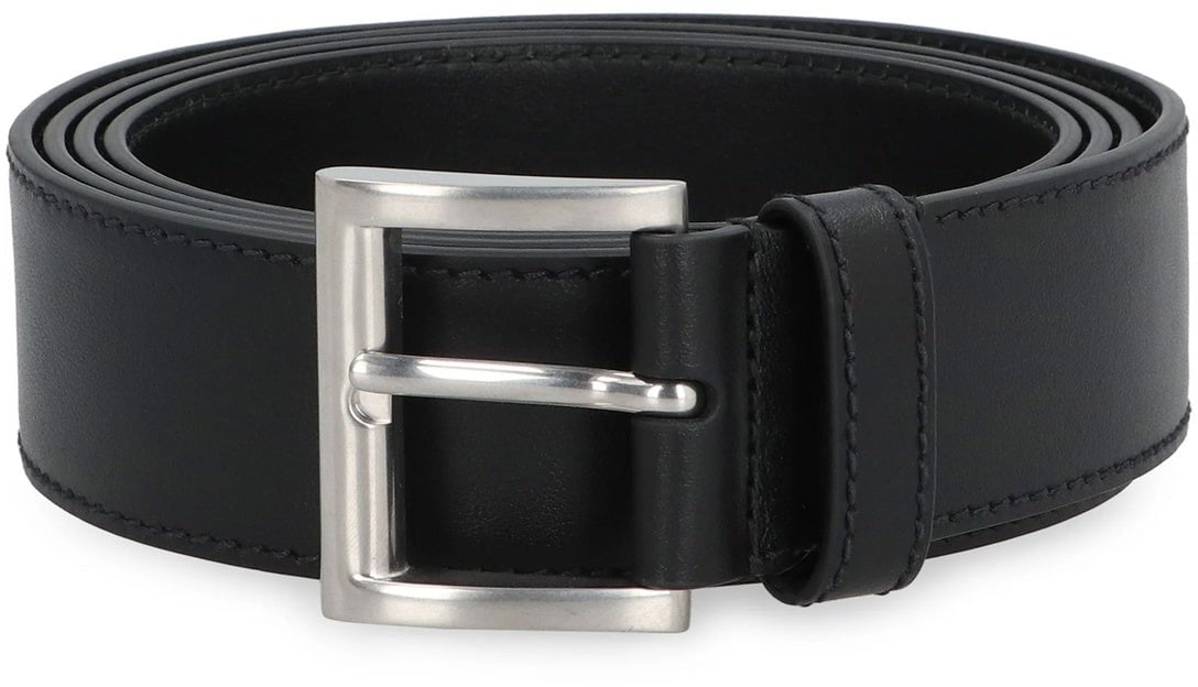 Prada Prada Leather Belt Zwart