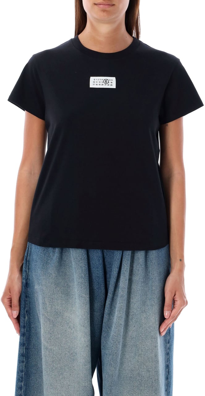 MM6 Maison Margiela T-Shirts And Polos Black Zwart