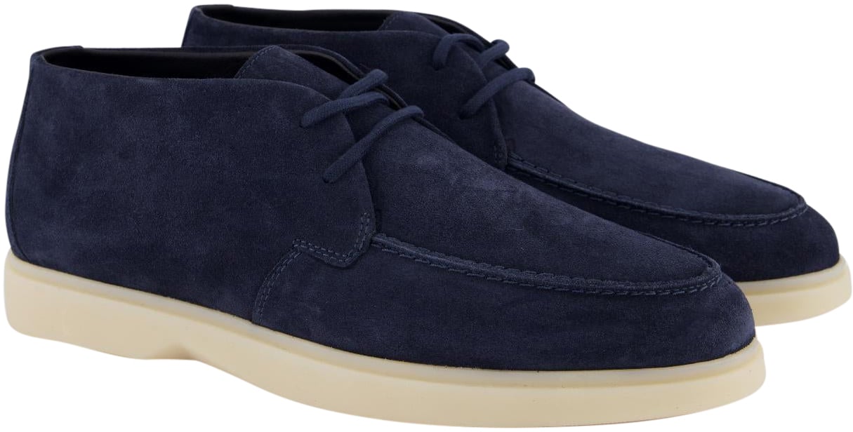 Mason Garments Heren Amalfi Chukka Blauw