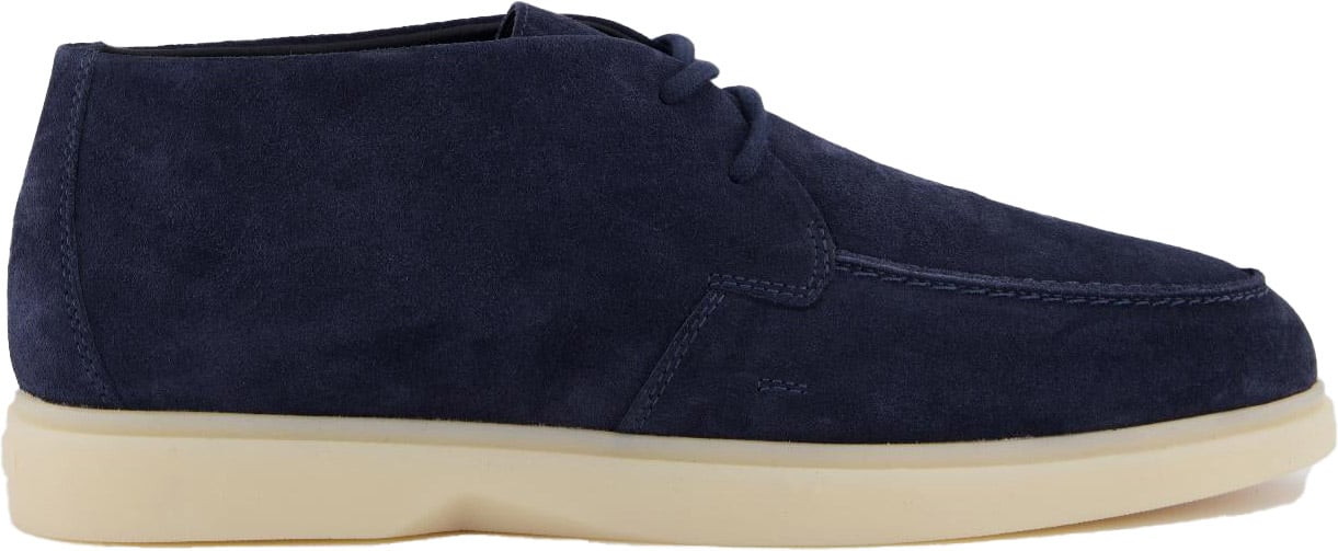 Mason Garments Heren Amalfi Chukka Blauw