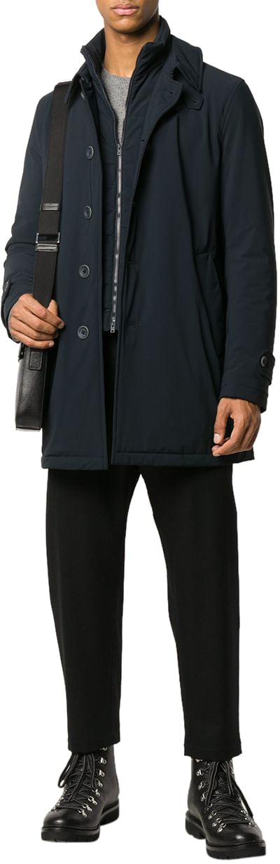 Herno Coats Blue Blauw