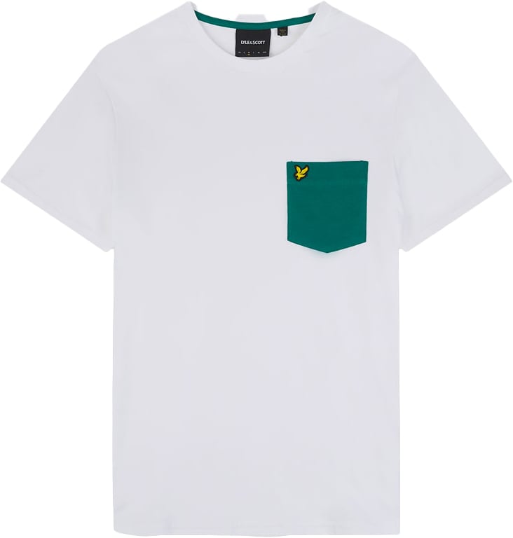Lyle & Scott Lyle &amp; Scott Contrast Pocket T-Shirt Wit