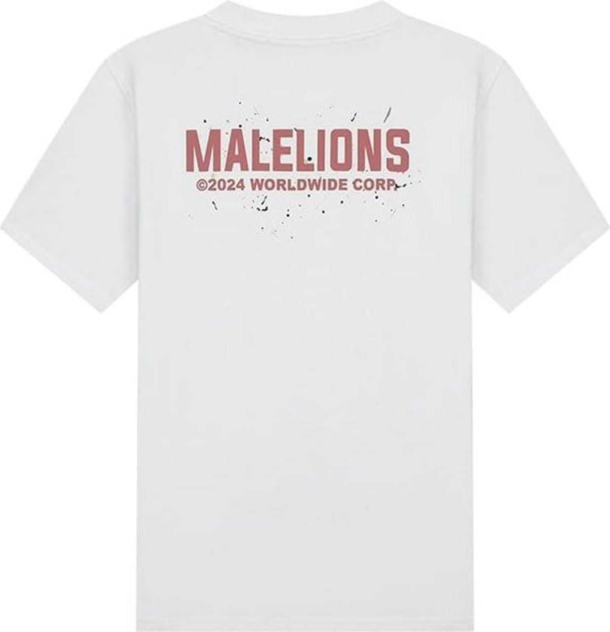 Malelions Malelions Men Worldwide Paint T-Shirt Wit