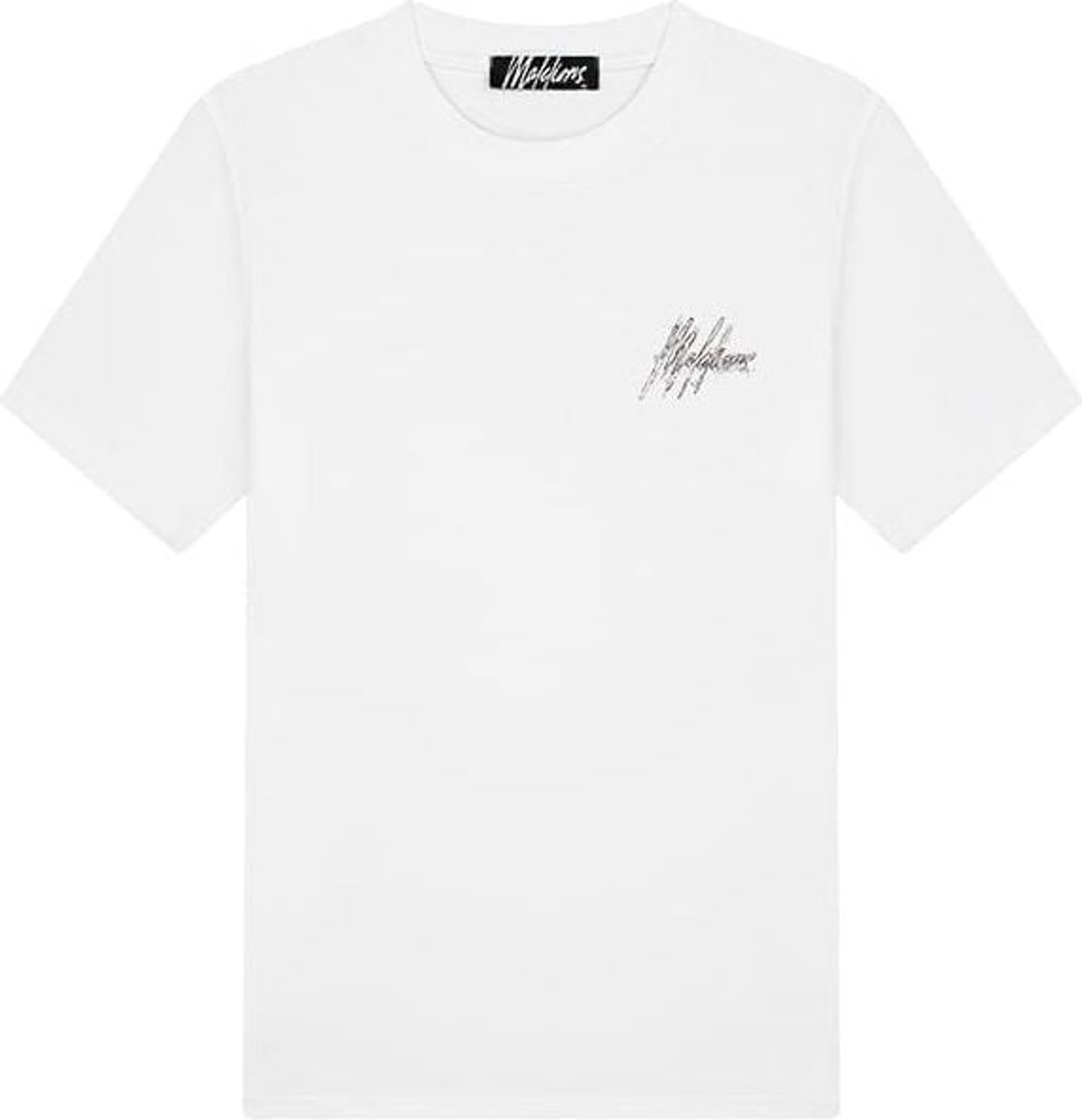 Malelions Men Splash T-Shirt - White Wit