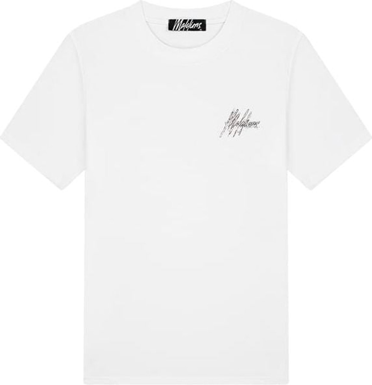 Malelions Men Splash T-Shirt - White Wit