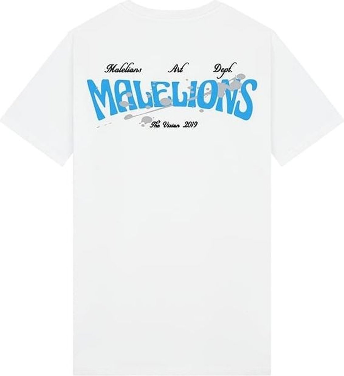 Malelions Boxer 2 T-Shirt - White/Blue Wit