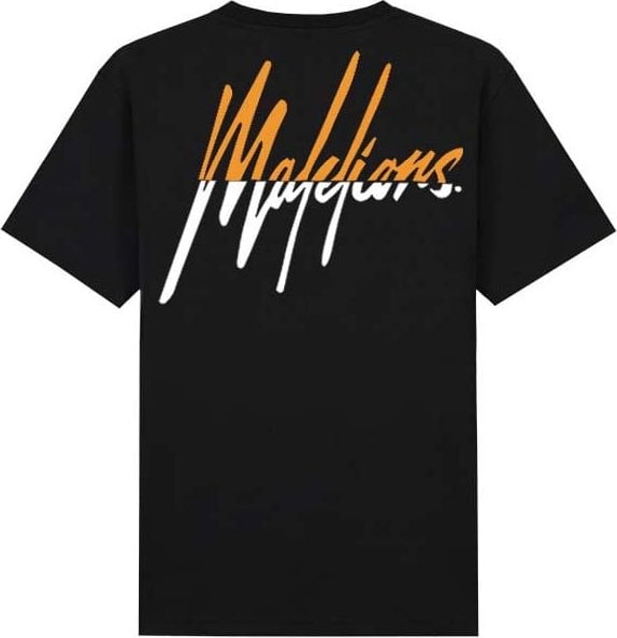 Malelions Malelions Men Regular Split T-Shirt Zwart