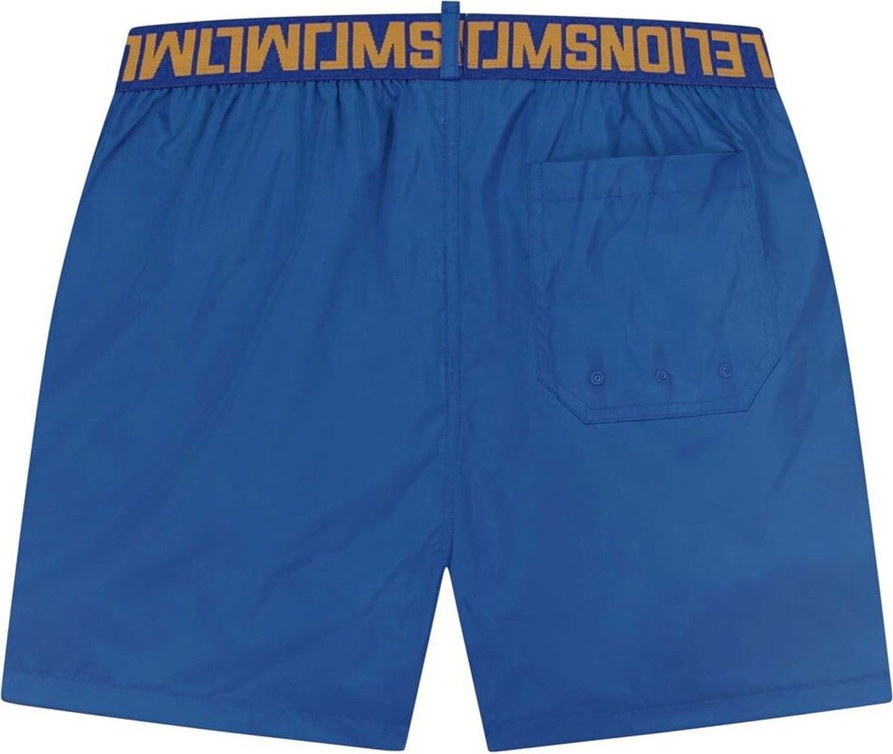 Malelions Venetian Swim Shorts - Cobalt/Gold Blauw