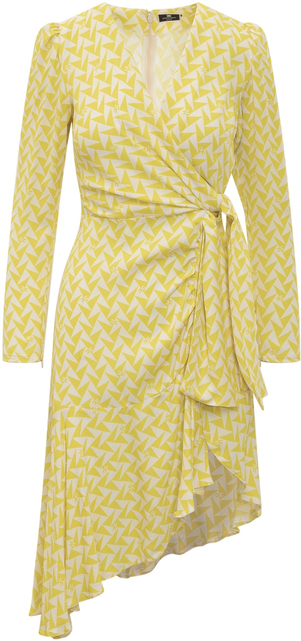 Elisabetta Franchi Dresses Yellow Geel