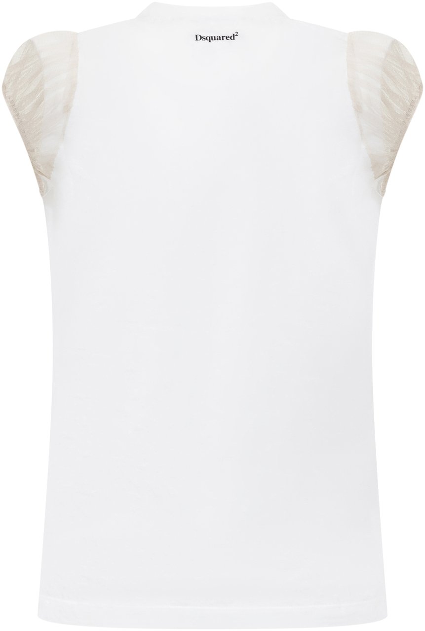 Dsquared2 T-shirt Smanicata Wit