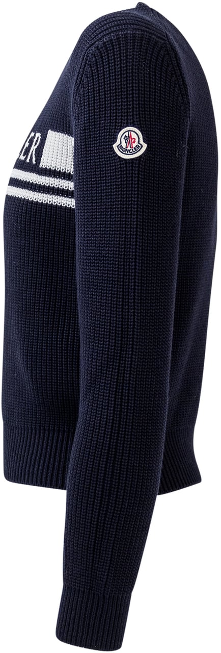 Moncler Logo Knit Blauw