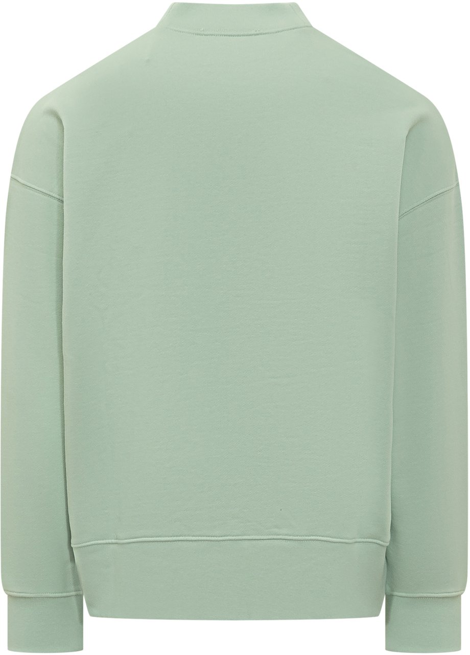 Palm Angels Printed Cotton Sweatshirt Groen