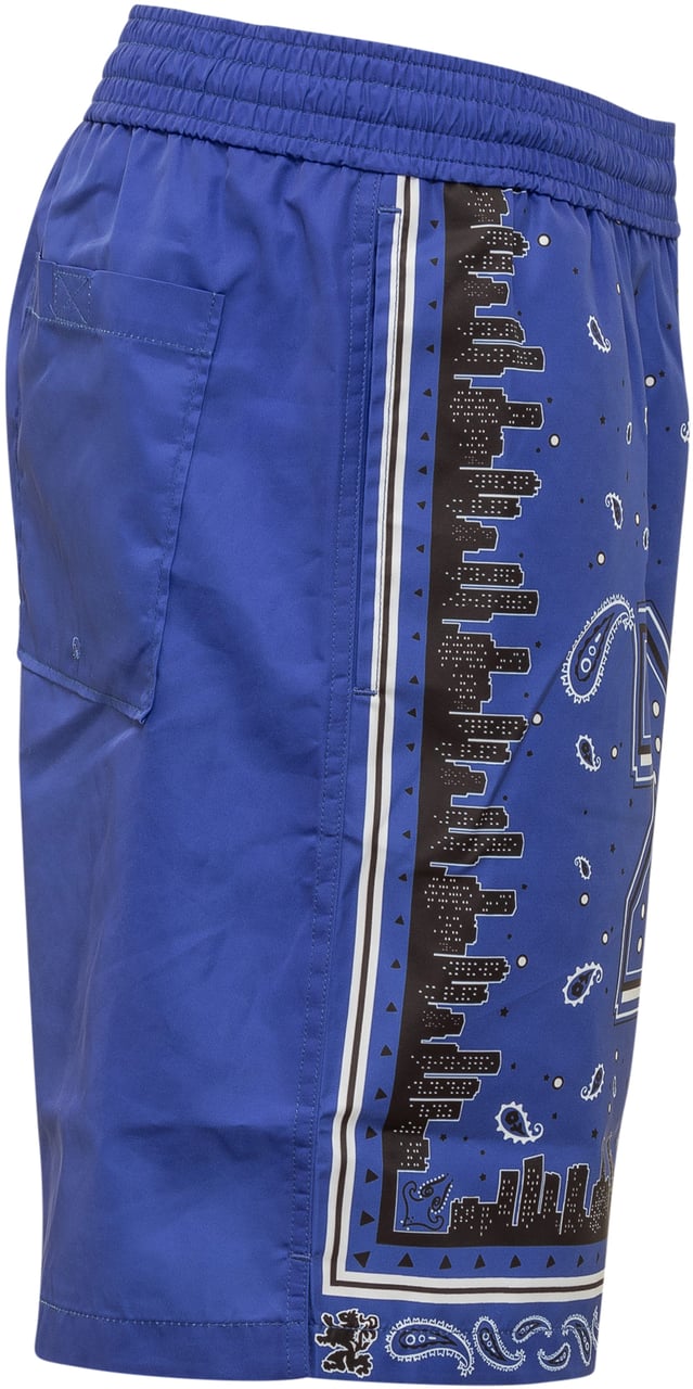 OFF-WHITE Bandana Surfer Swimsuit Blauw