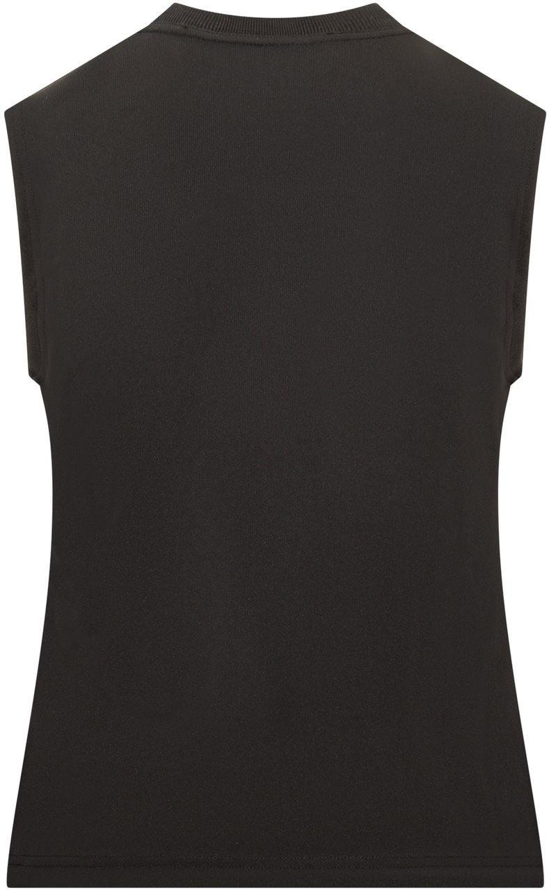 J.W. Anderson J.W. Anderson Black stretch polyester top Zwart