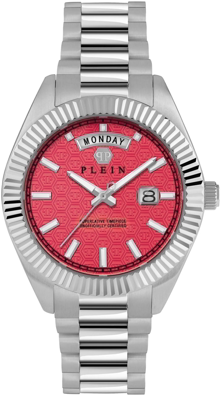 Philipp Plein PWPNA0224 Date Superlative Gent horloge Rood