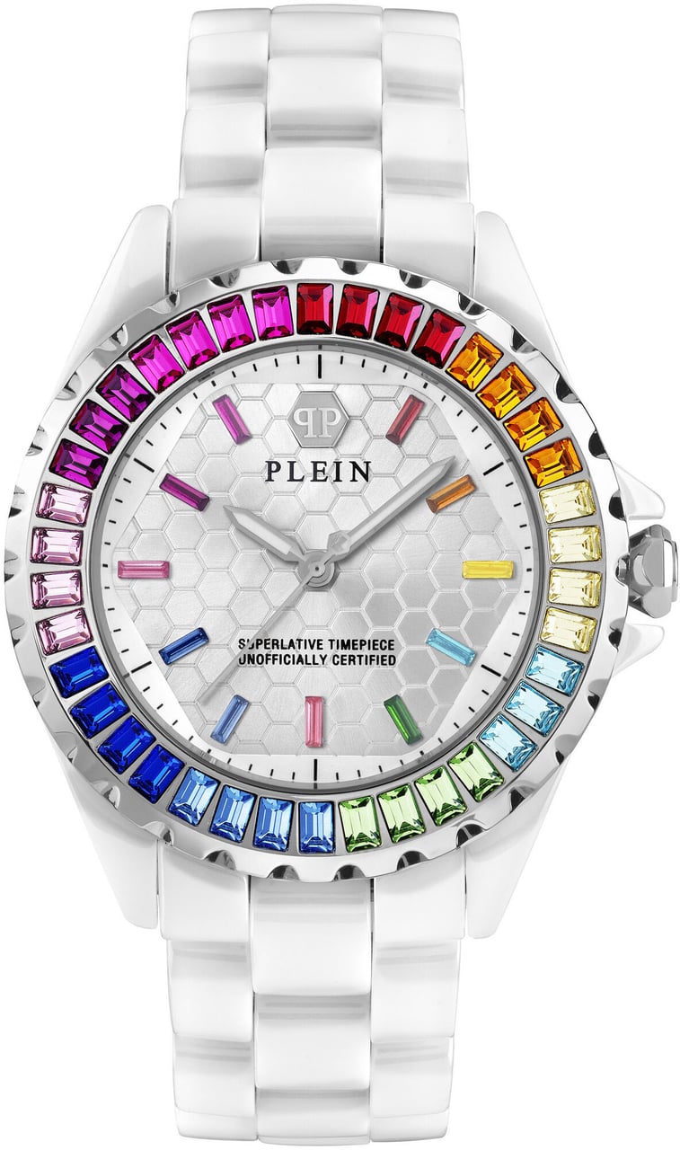 Philipp Plein PWPPA0124 Plein Heaven dameshorloge Zilver