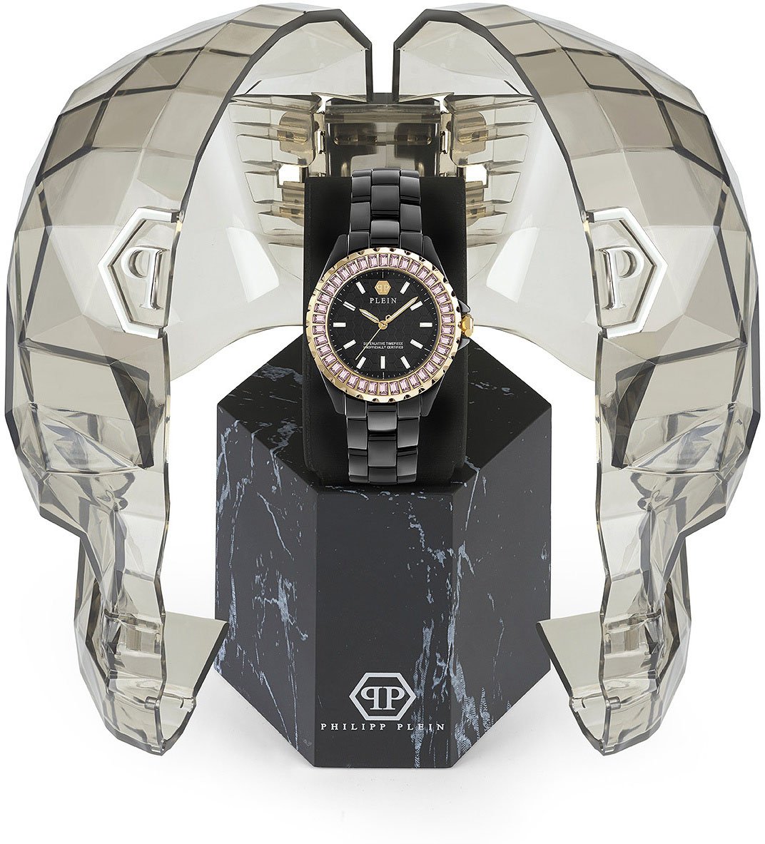 Philipp Plein PWPPA0324 Plein Heaven dameshorloge Zwart