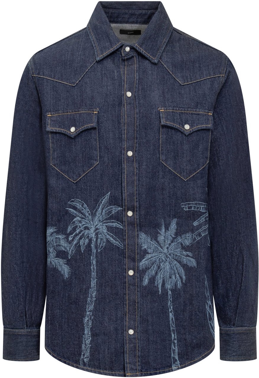 Alanui Alanui Denim shirt Blauw