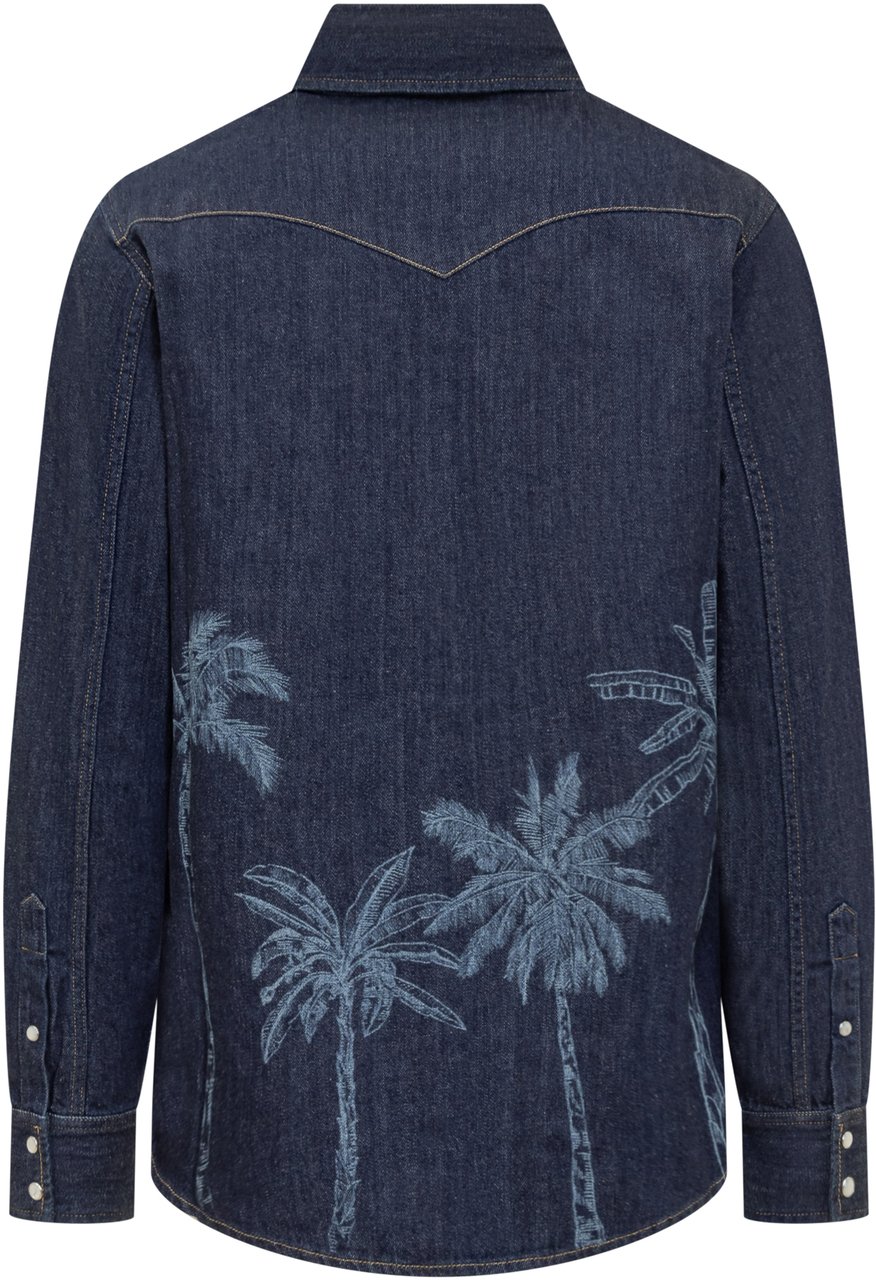 Alanui Alanui Denim shirt Blauw