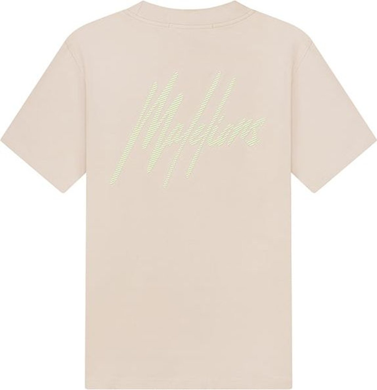 Malelions Malelions Men Striped Signature T-Shirt Taupe