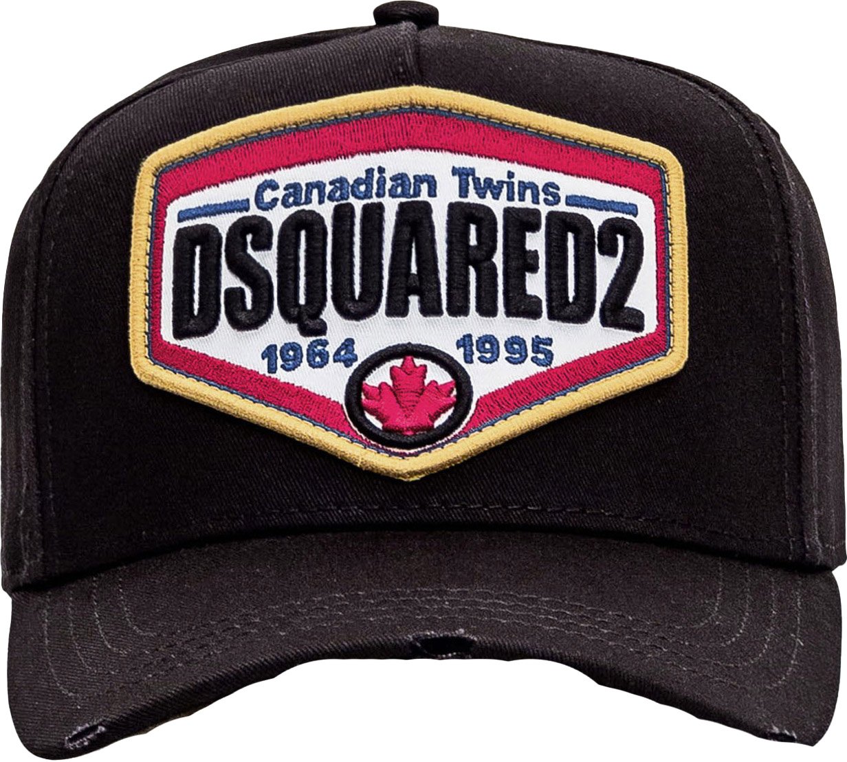 Dsquared2 D2 Logo Black Baseball Cap Black Zwart