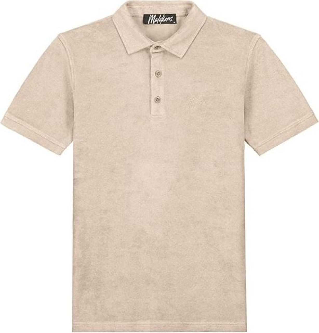 Malelions Malelions Men Signature Towelling Polo Taupe