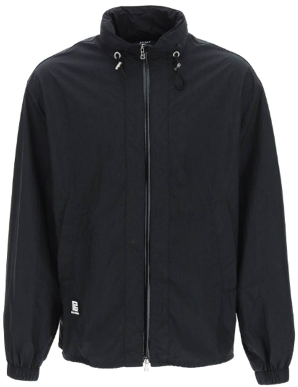 Balmain Balmain Nylon Logo Jacket Zwart