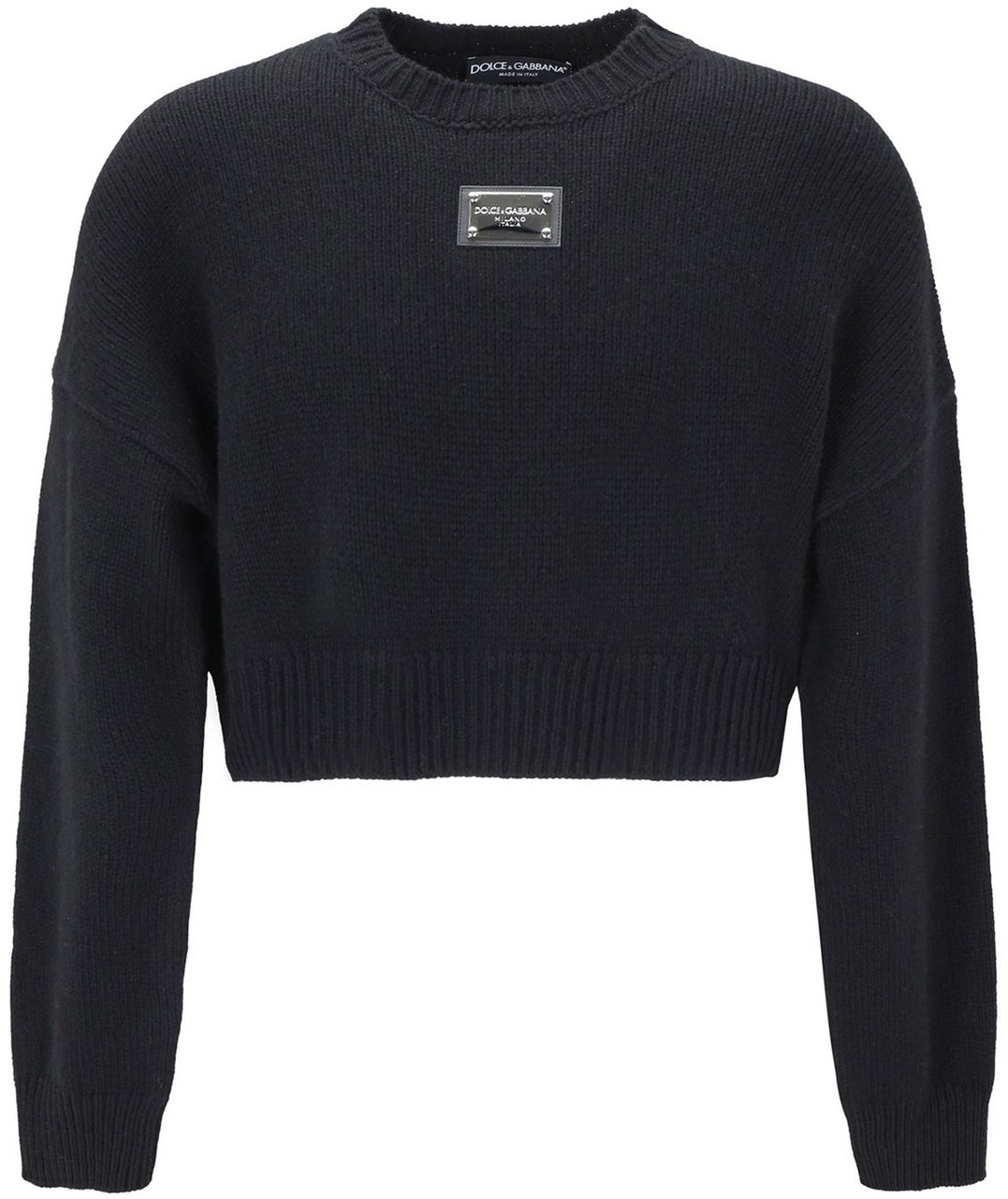 Dolce & Gabbana Dolce & Gabbana Cropped Pullover Zwart