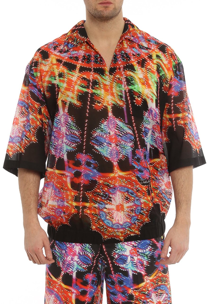 Dolce & Gabbana Dolce & Gabbana Printed Shirt Zwart