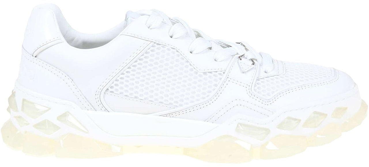 Jimmy Choo Jimmy Choo Diamond Leather Sneakers Wit