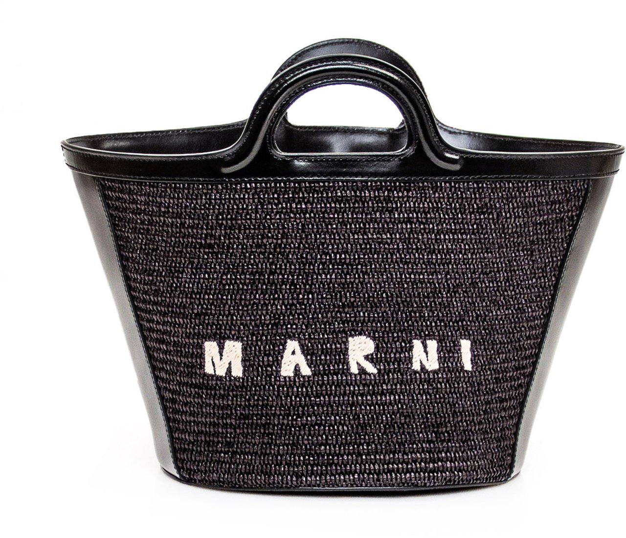Marni Marni Black cotton and nylon handbag Zwart