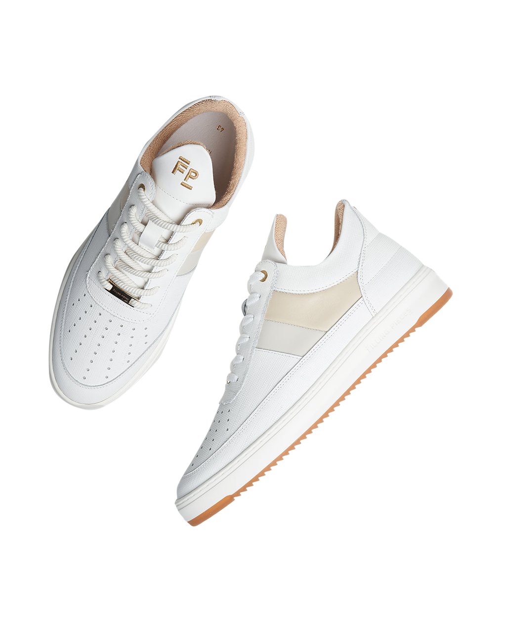 スニーカー Filing Pieces Low Top Game Beige Sneakers Filing Pieces Low Top Game Beige Sneakers In White | ModeSens