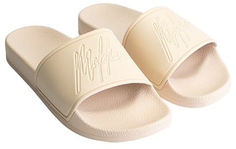 Malelions Malelions Women Signature Slides Beige