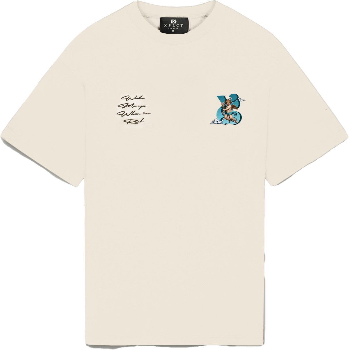 XPLCT Studios Angel tee Wit Wit