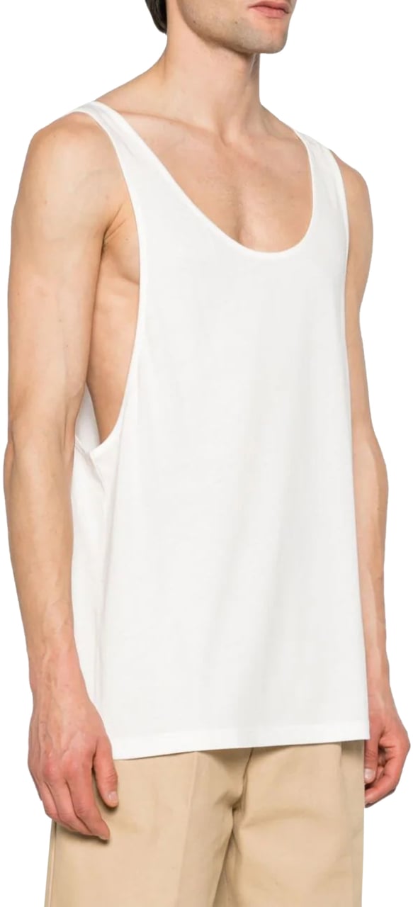 Gucci Scoop-neck Logo Tank Top Wit