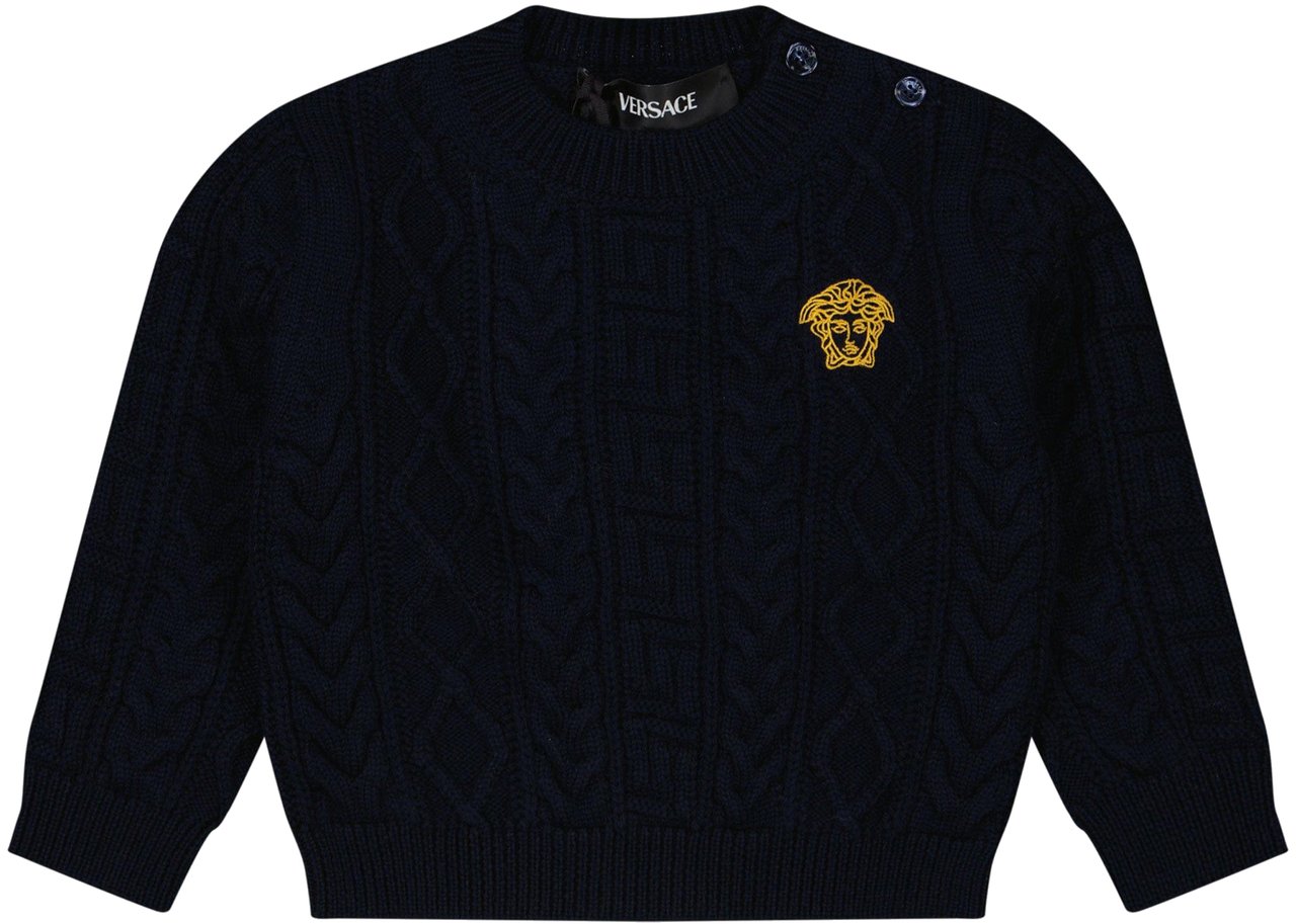 Versace Versace Baby Jongens Trui Navy Blauw