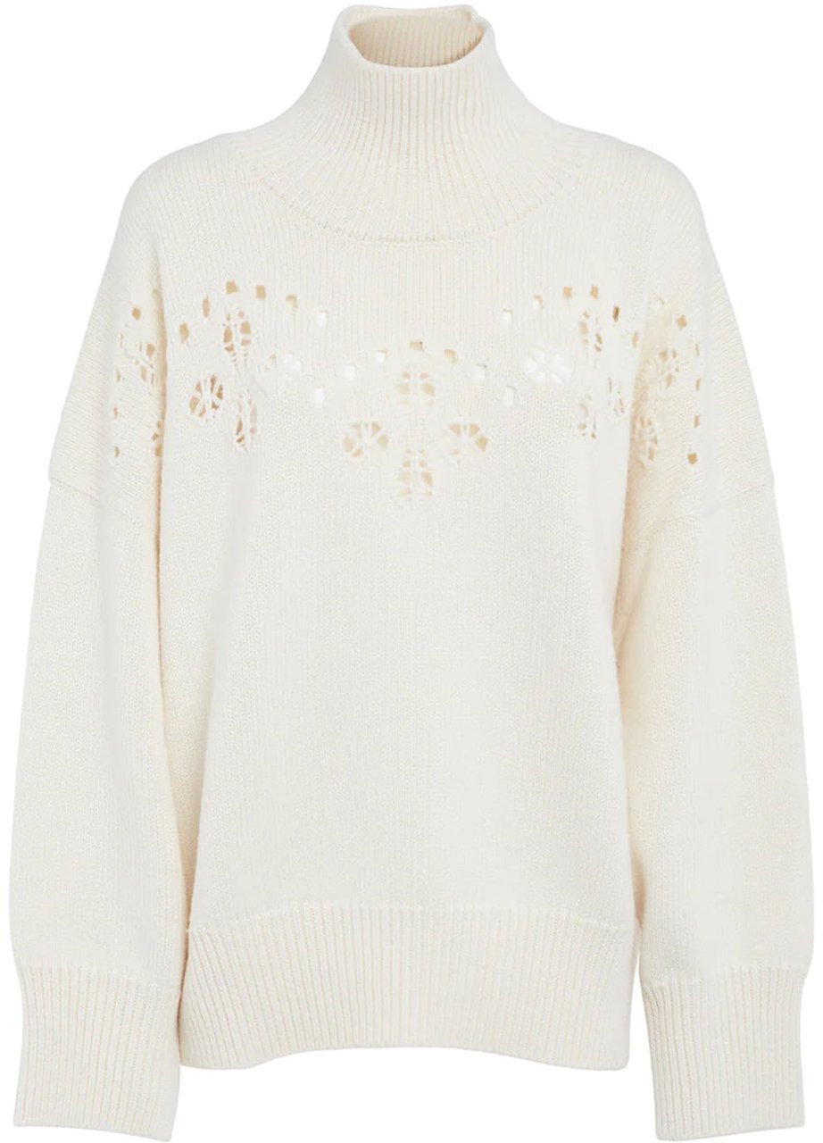 Chloé Chloé Knitted Wool Sweater Wit