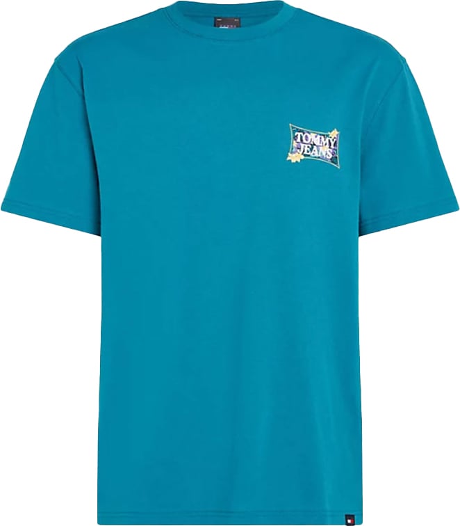 Tommy Jeans Tommy Jeans Reg Flower Power Tee Blauw