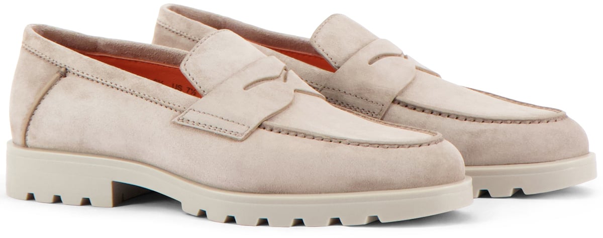 Santoni Instapschoen Beige Beige