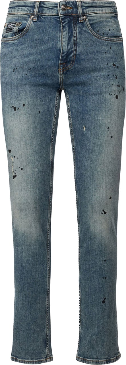 Versace Jeans Couture Blue Slim Jeans Milano Damaged Blauw