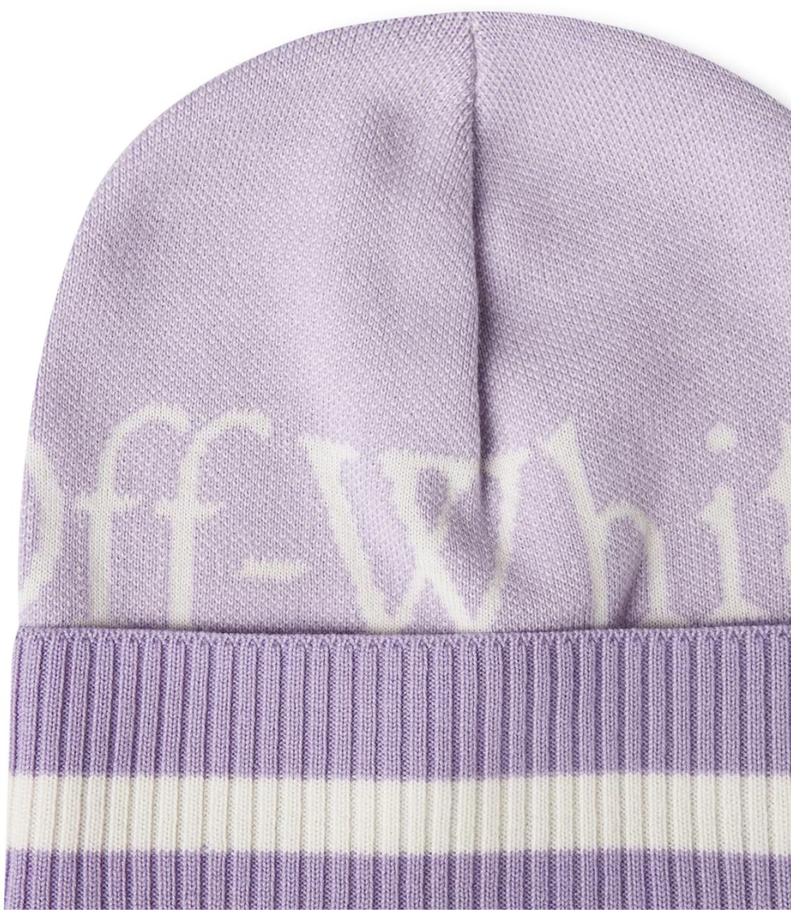 OFF-WHITE Pixel Logo Beanie Paars