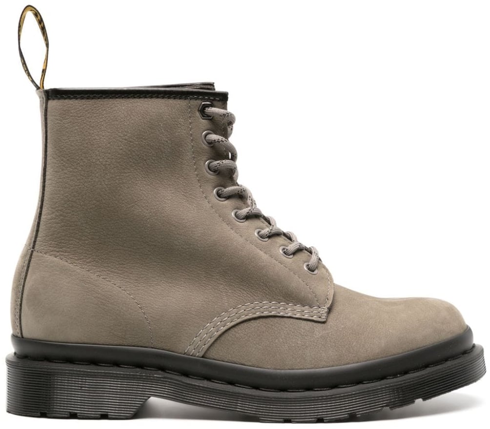 Dr. Martens 1460 Milled Nubuck Wp Combat Boots Grijs