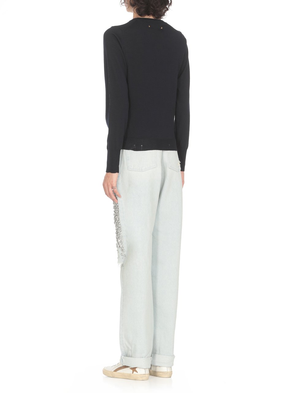 Golden Goose Sweaters Blue Blauw