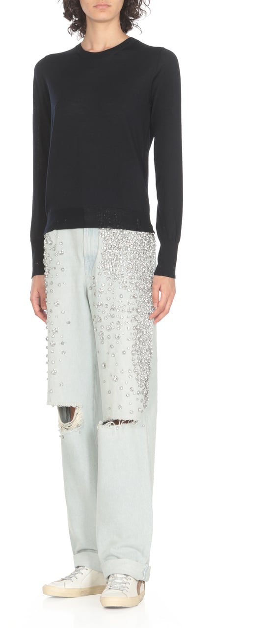 Golden Goose Sweaters Blue Blauw