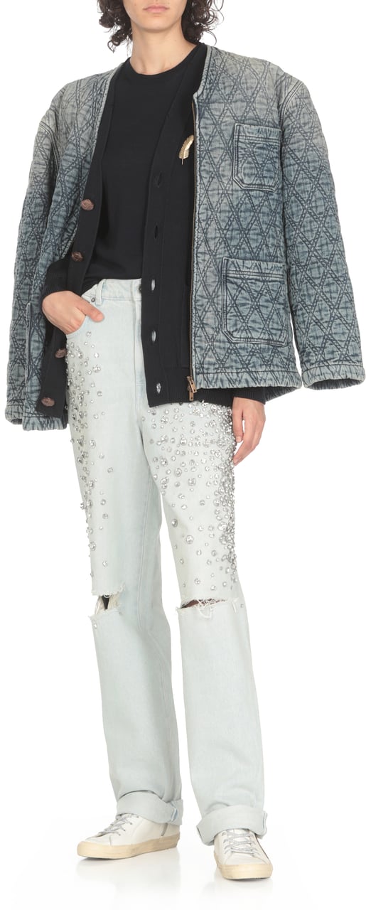 Golden Goose Sweaters Blue Blauw