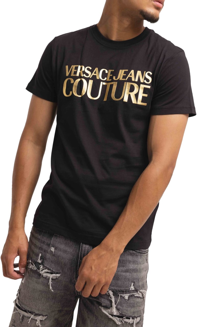 Versace Jeans Couture Versace Jeans Couture T-shirt Instit Thick Black Zwart
