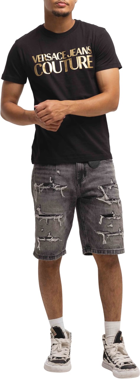 Versace Jeans Couture Versace Jeans Couture T-shirt Instit Thick Black Zwart